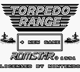Torpedo Range (USA) Title Screen